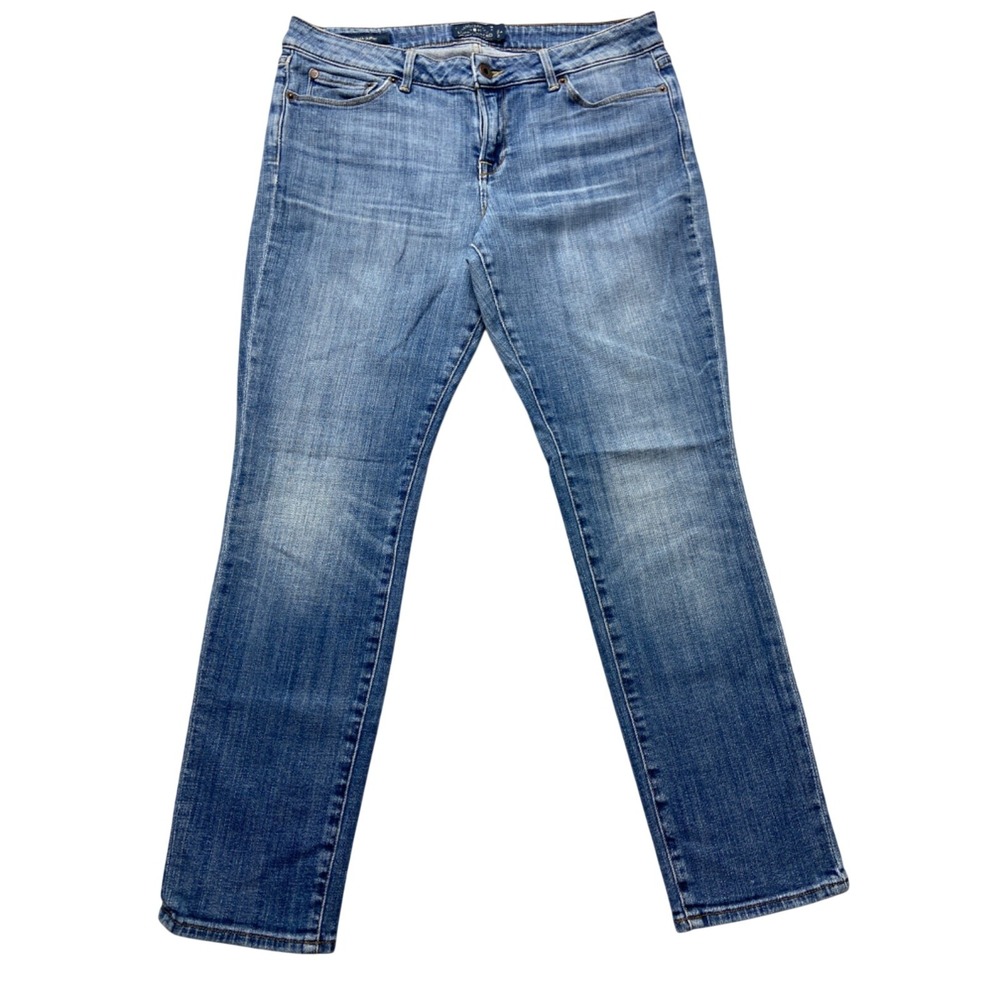 Lucky Brand Lolita Skinny Jeans Womens 32x27 Blue Medium Wash Mid Rise Tag 10/30